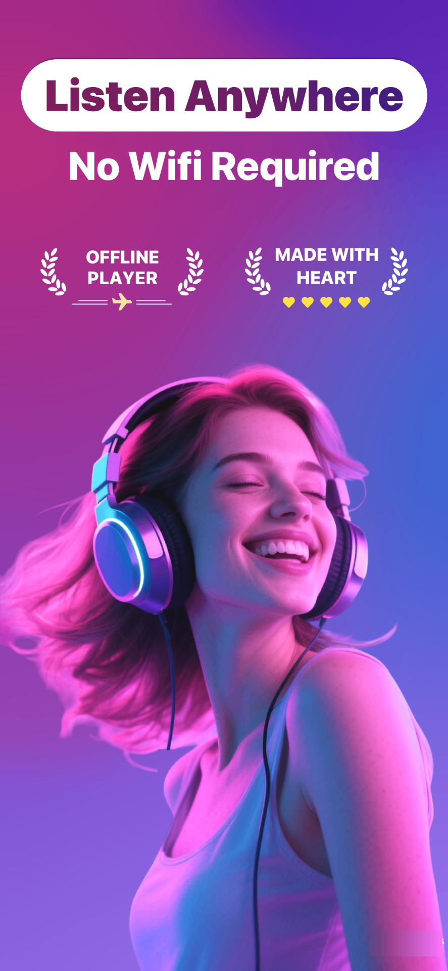 SonaPlay offline music player - listen anywhere without WiFi on iPhone