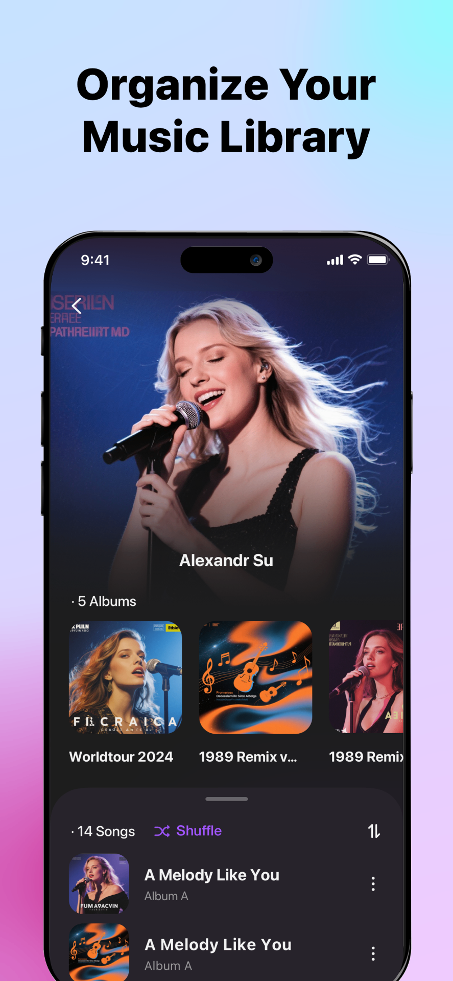SonaPlay offline music player - organize your local music library on iOS
